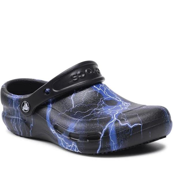 Crocs Professional Bistro Black/ Lightning Bolts Graphic CL - 7/9