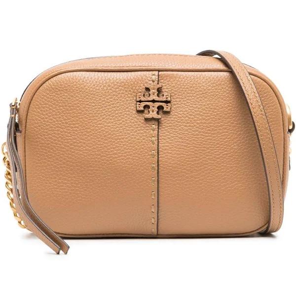 Tory Burch Mcgraw Leather Camera Bag - Neutrals