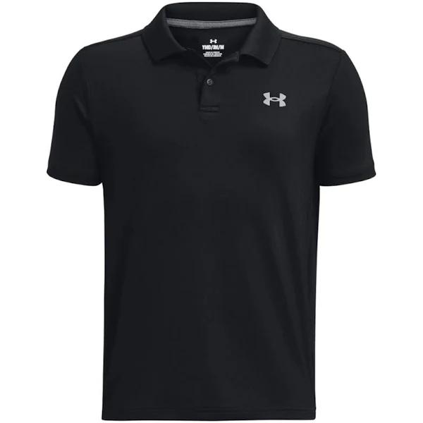 Under Armour Boys' Performance Polo Black YXS