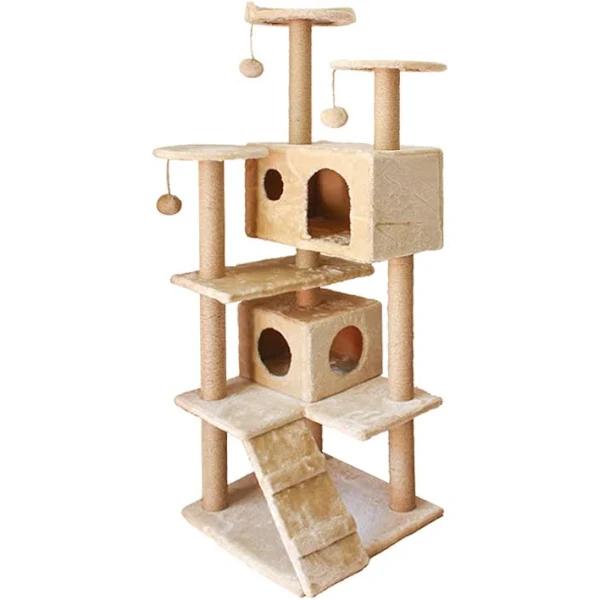 Floofi 150cm Plush Cat Condo Cat Tree Beige