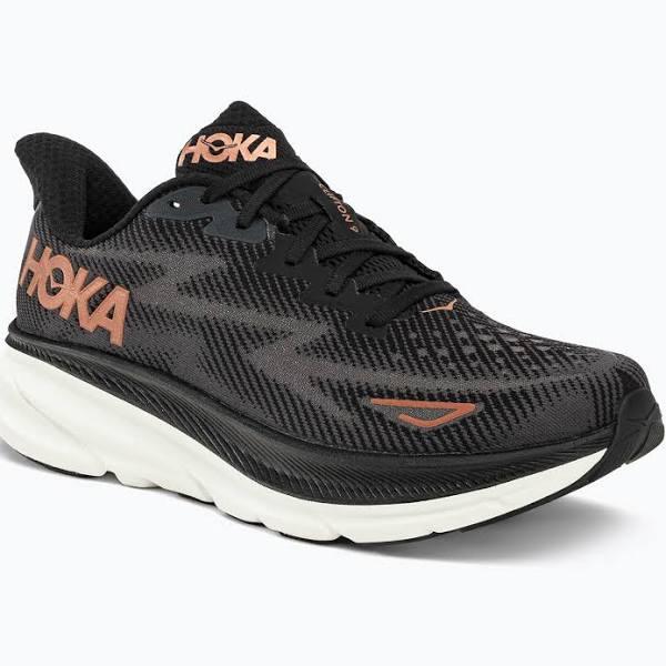 Hoka Clifton 9 Womens, 9 / Black/Copper BCPPR