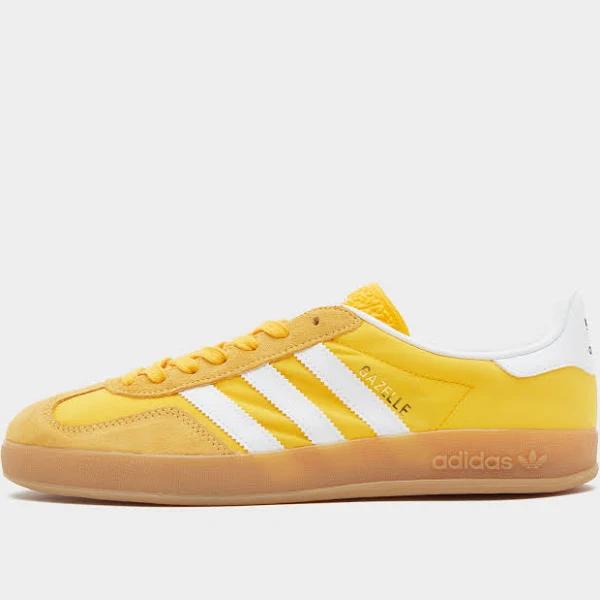 Adidas Originals Gazelle Indoor Sneakers in Yellow and White