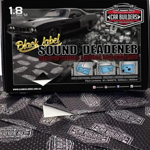 Car Builders Sound Deadener Black Sdblk