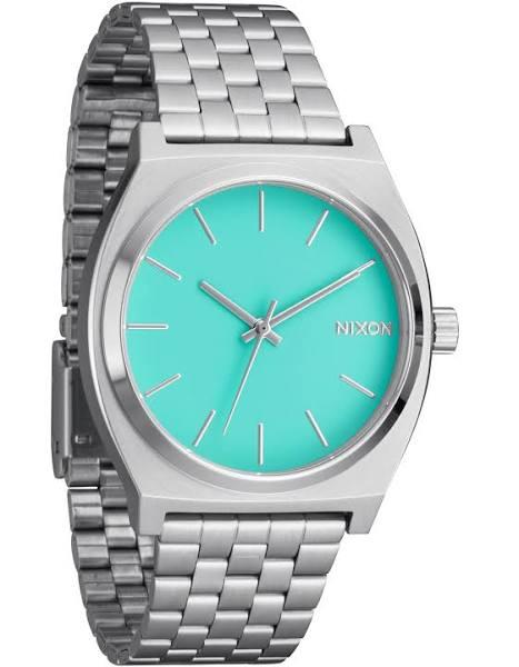 Nixon Time Teller Classic Watch - Silver / Turquoise