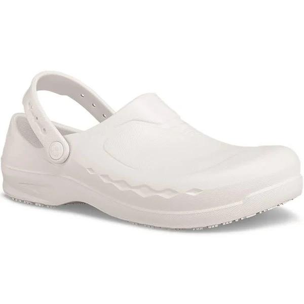 Shoes for Crews Mens Zinc Clogs White 5 UK Mixed Mens Clog