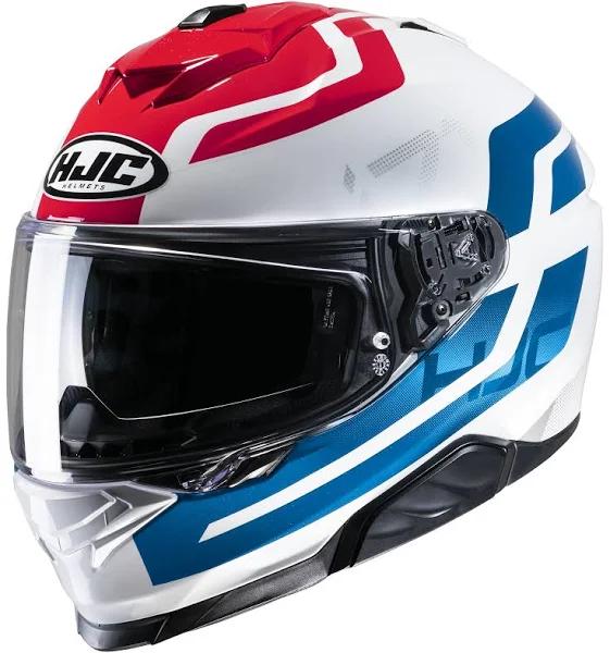 HJC i71 Enta Helmet - White/Red/Blue - M