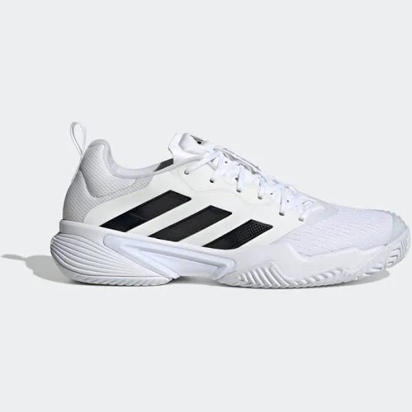 Adidas Barricade Mens Tennis Shoes - White/Black/Silver 11