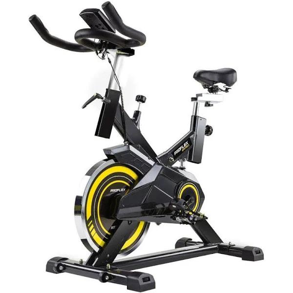 PROFLEX Commercial Spin Bike Flywheel Exercise Workout Home Gym Yellow