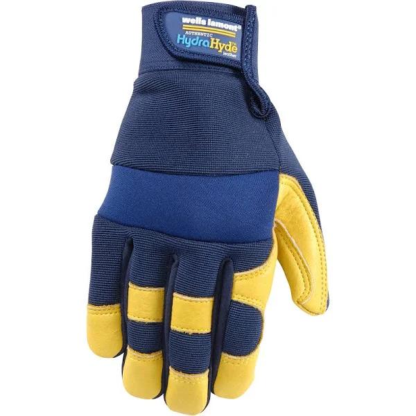 Wells Lamont Men's Leather Palm Work Gloves | Heavy Duty Form Fitting For Improved Dexterity | Made With Water-resistant HydraHyde Medium (3207M)