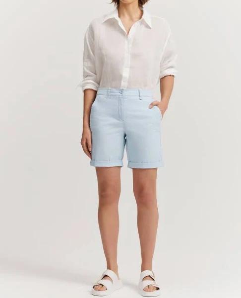 Country Road Australian Cotton Twill Walk Short 8 Ice Blue AU807028