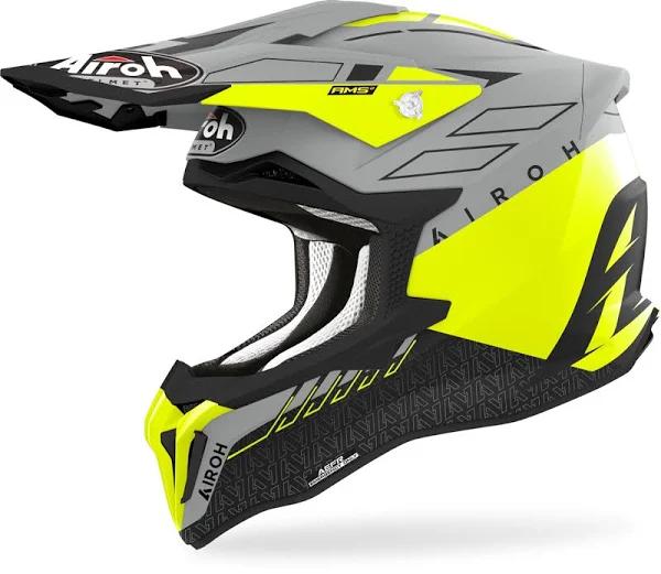 Airoh Strycker Skin Yellow Matt Offroad Helmet Size L