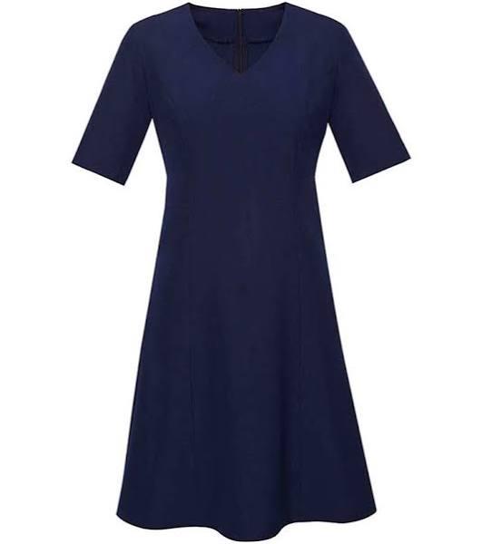 Biz Corporates Womens Siena Extended Sleeve Dress - RD974L Marine / 16