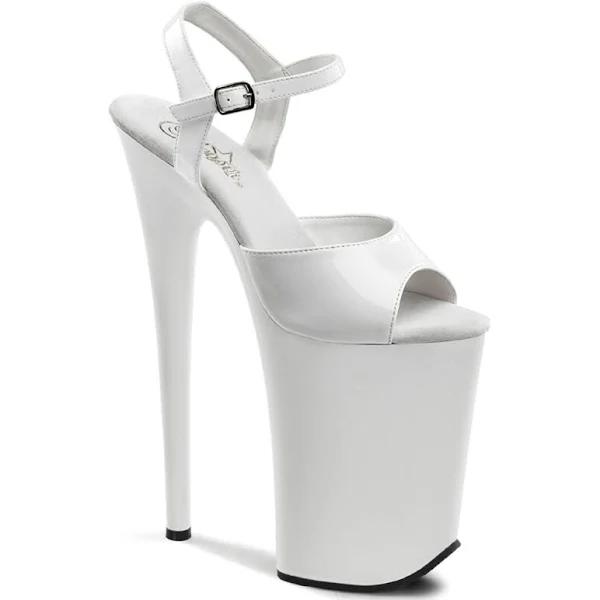 Pleaser INFINITY-909 White/White Size 8