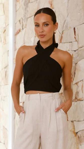 Jasmine Crop - Black - Buy Women's Tops - Billy J S / Black