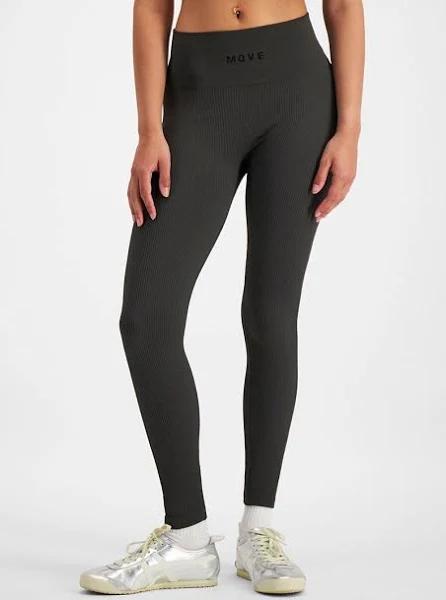 Bonds Women's Move Rib Seamless Legging in Rock Star Size: Small