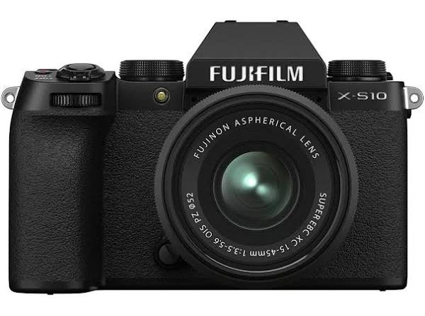 FUJIFILM X-S10 Mirrorless Digital Camera with 15-45mm Lens - BRAND NEW