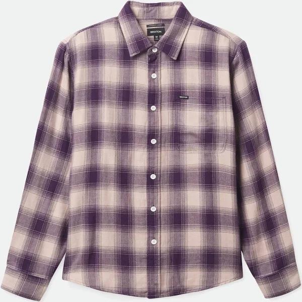 Brixton Bowery SW L/S Flannel - Purple / Beige - L