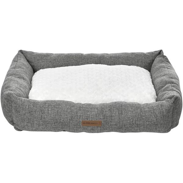 M-Pets Large 95 x 75 x 22 cm Oleron Dog/Pet Basket/Bed Dark Grey