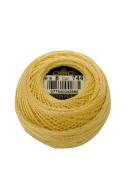 DMC Pearl Cotton Ball Size 8 87yd, Pale Yellow