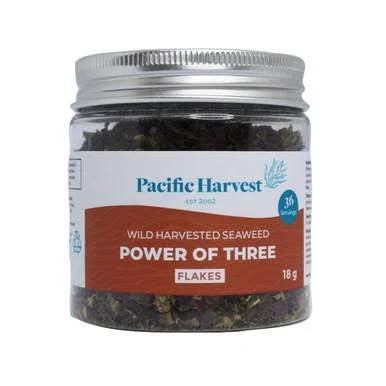 Pacific Harvest Power of Three Seaweed Flakes - 18G