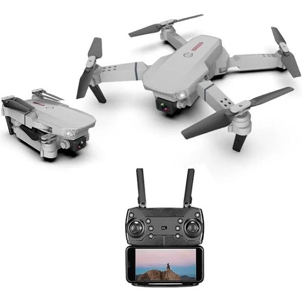 4K HD E88 RC Dual Camera Drone Grey