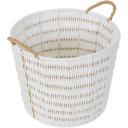 Kmart White Paper Rope Round Basket