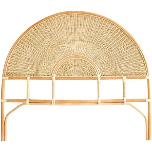 Sunrise Rattan & Wicker Bedhead Queen Size Natural