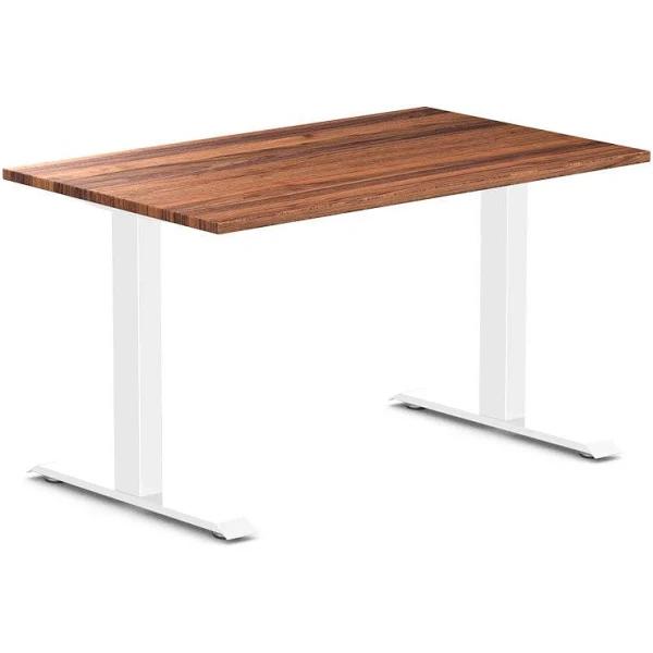 Desky Zero Hardwood Office Desk - Walnut / 1200x750mm / White