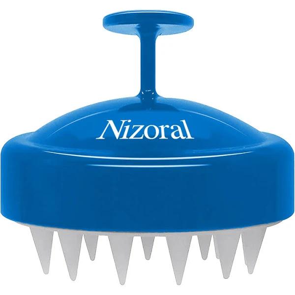 Nizoral Hair Shampoo Brush with Soft Silicone Scalp Massager Brush Head, For All Hair Types, Deep Cleanses Scalp and Removes Dead Flaky Skin and