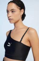 Dare To Women's Crop Top in Black, Size Large, Polyester/Elastane by Puma