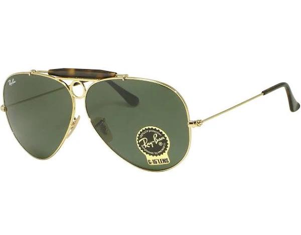 Ray Ban RB3138 Shooter 181 Gold Sunglasses - Shooter