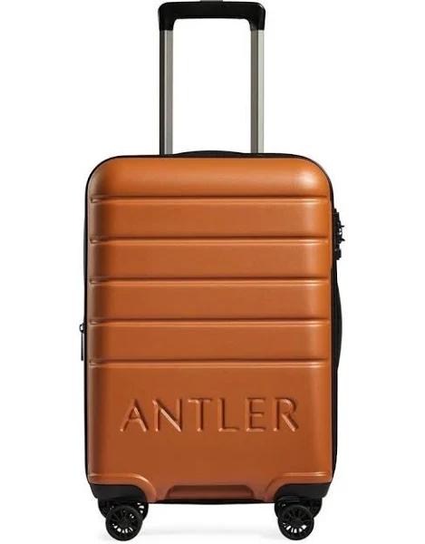 Antler Logo B1 4 Wheel Expandable Hardcase 55cm in Amber Red