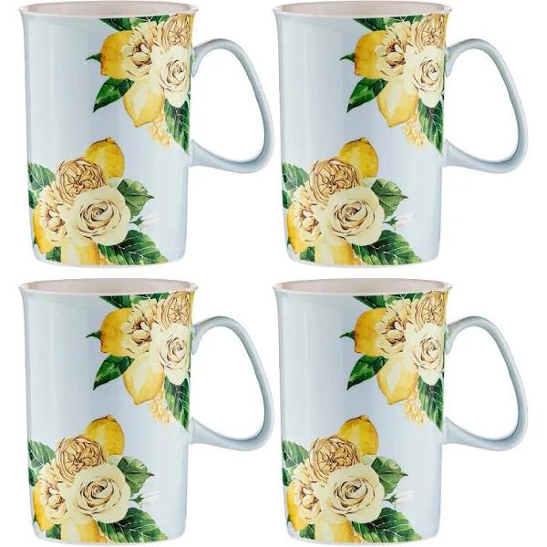 Ashdene Citrus Blooms 4 Piece Can Mug Set 350ml