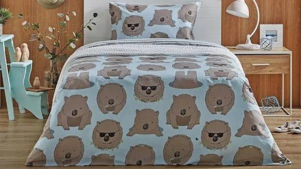 Wilbur Wombat Quilt Cover Set - Single