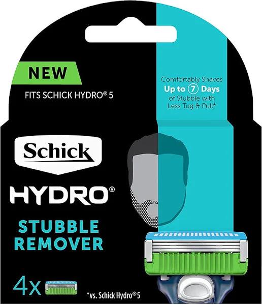 Schick Hydro Razor Blades Stubble Remover Refill 4 Pack