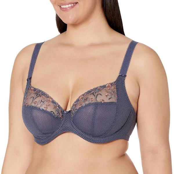 Elomi Charley Underwire Plunge Bra - Storm - 22E Storm