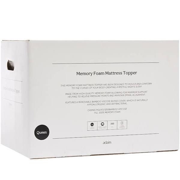 Adairs Memory Foam Mattress Topper - Single