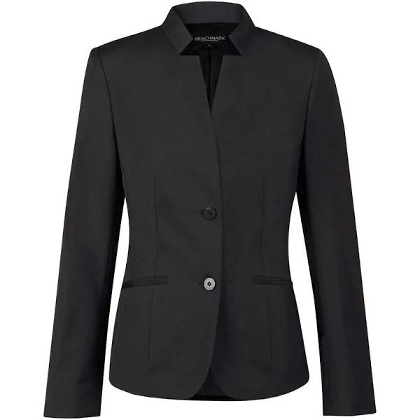 Abbey | Ladies Wool Blend Stretch Corporate Jacket Charcoal 10