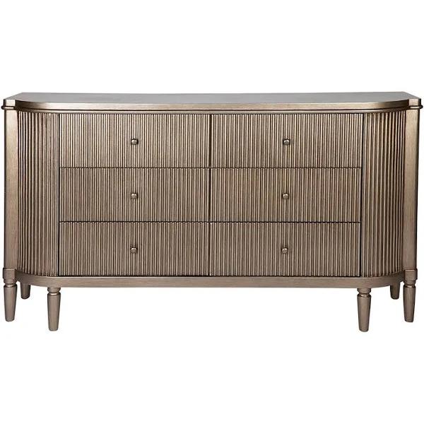 Arielle 6 Drawer Chest - Antique Gold