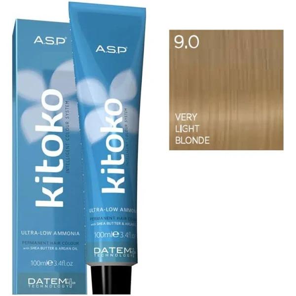 ASP Kitoko Permanent Hair Colour 100ml Very Light Blonde - 9.0