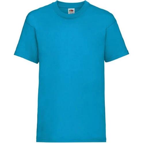 Fruit of The Loom Childrens/Kids Iconic 150 T-Shirt Azure 7-8 Years Cotton T-Shirt