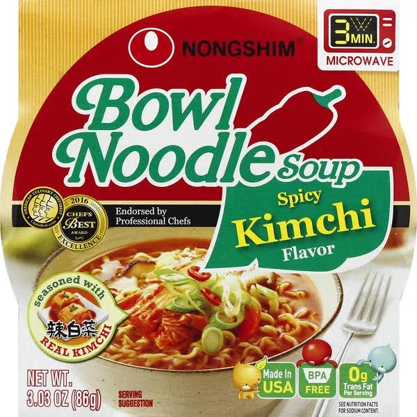 Nongshim Kimchi Flavour Bowl Noodle Soup 86g