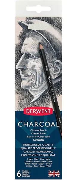 Derwent Charcoal Pencils 6 Tin