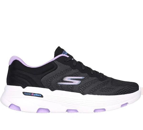 Skechers Womens Gorun 7.0 Driven Comfortable Lace Up Shoes - Black Lavender - 7.5 US or 24.5 CMS