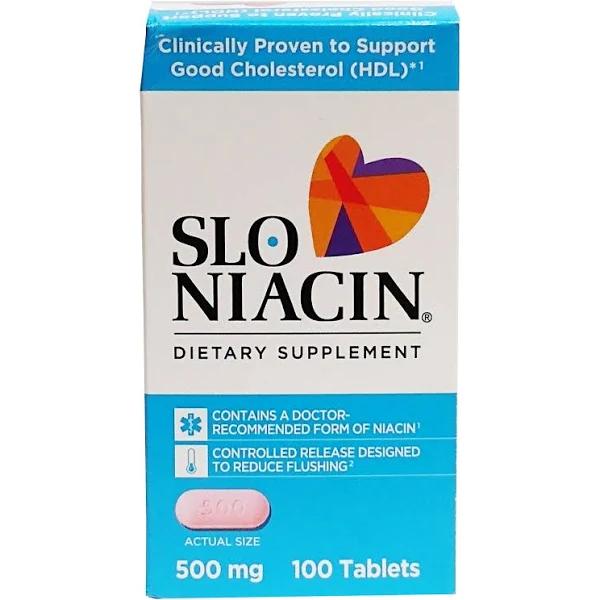 Slo-niacin 500 MG Tablets 100 Count