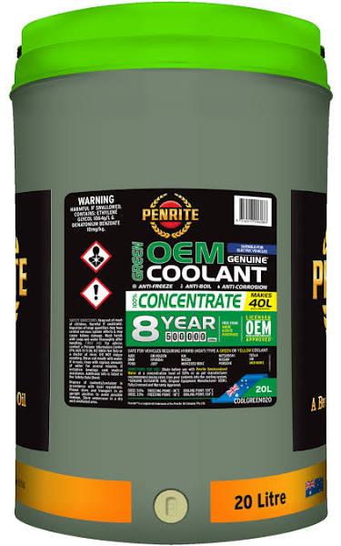 Penrite 7 Year 450,000km Green Coolant Concentrate 20L - COOLGREEN020