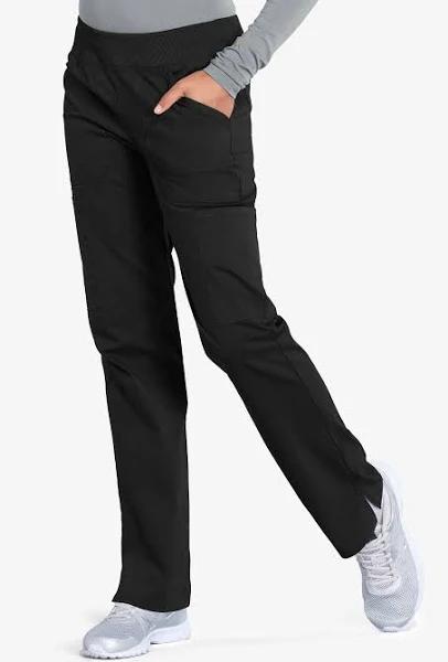 Cherokee WW Professionals Women's Tall Pull-On Scrub Pants - XL - Black