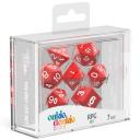 Oakie DOAKIE Dice RPG Set Solid - Red (7)