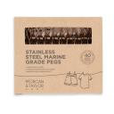 Morgan & Taylor Small & Large Stainless Steel Pegs 40 Pack in Gold