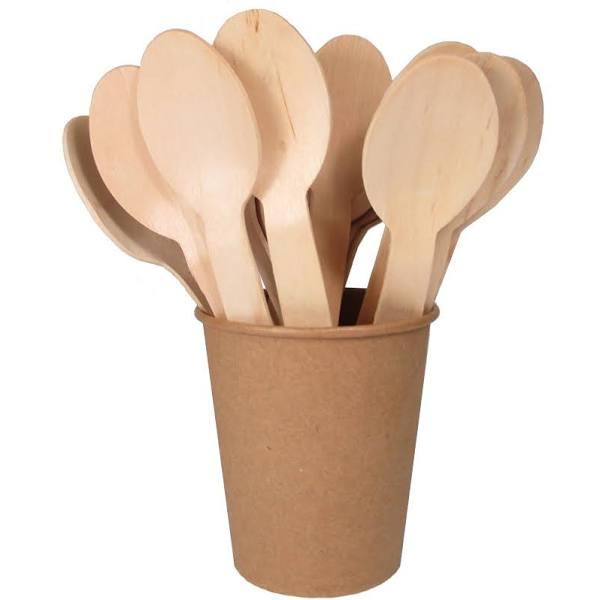 Wooden Spoons 155mm Pack 25